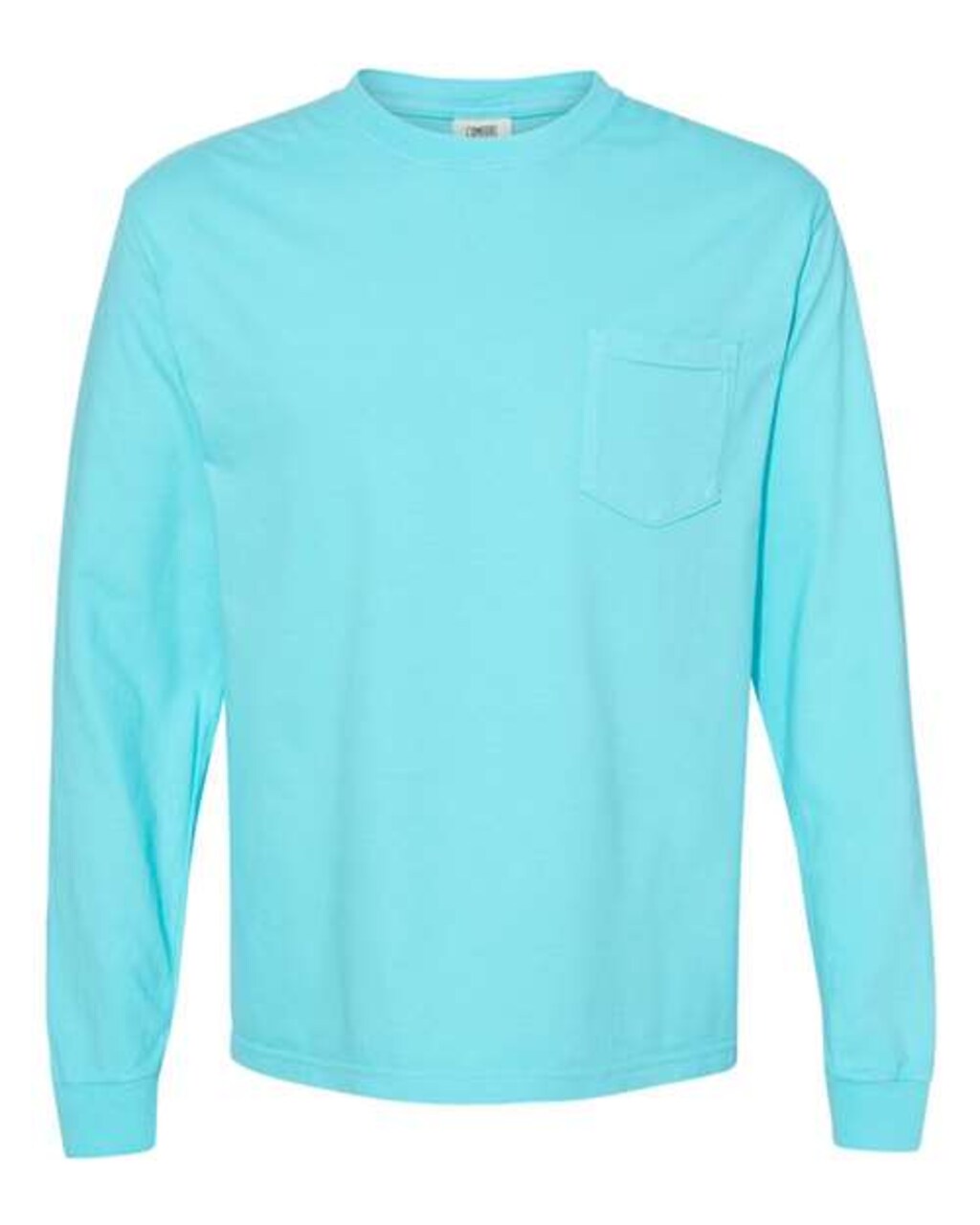Comfort Colors Garment Dyed Heavyweight Crewneck Long Sleeve Pocket T-Shirt